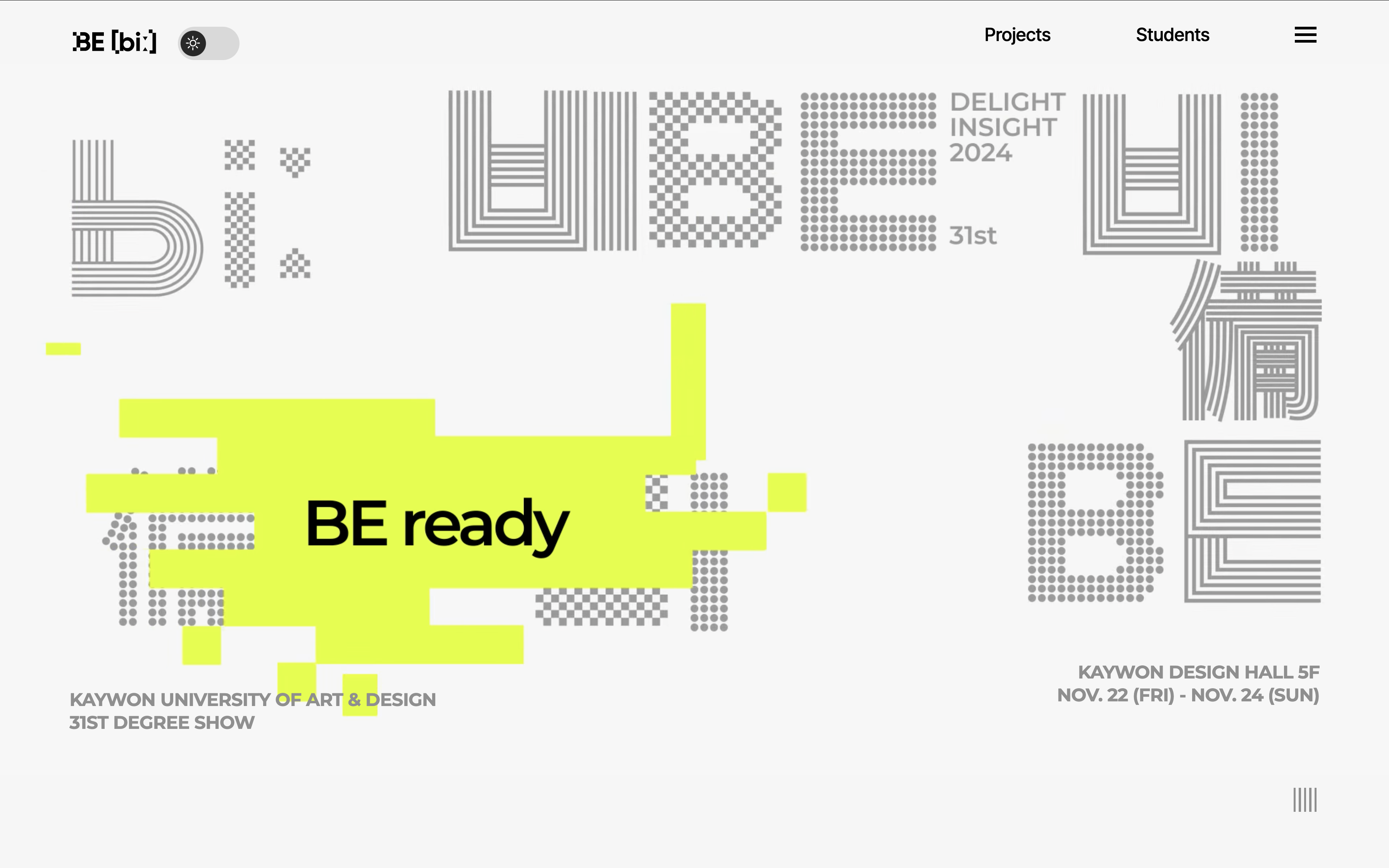 2024 DELIGHT INSIGHT : BE[biː]